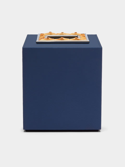 Lorenzi Milano - Leather and Bamboo Tissue Box -  - ABASK - 