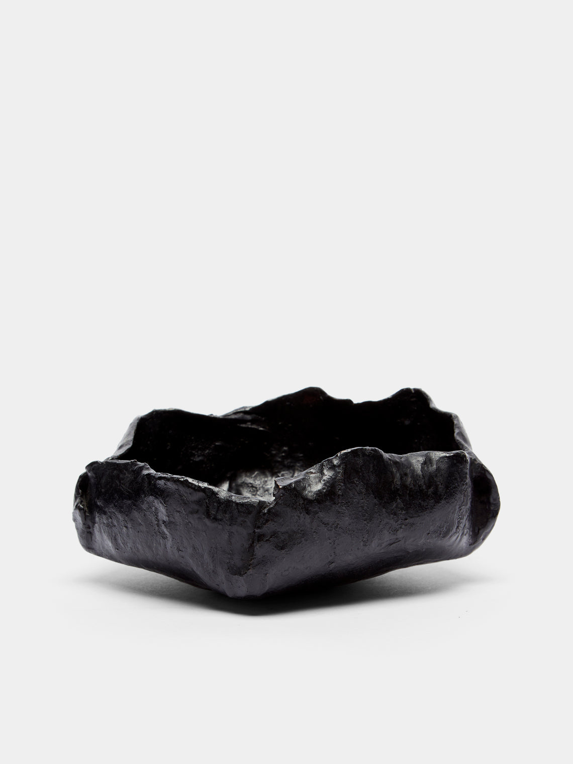 Osanna Visconti - Naturalism Hand-Cast Bronze Bowl - Black - ABASK - 