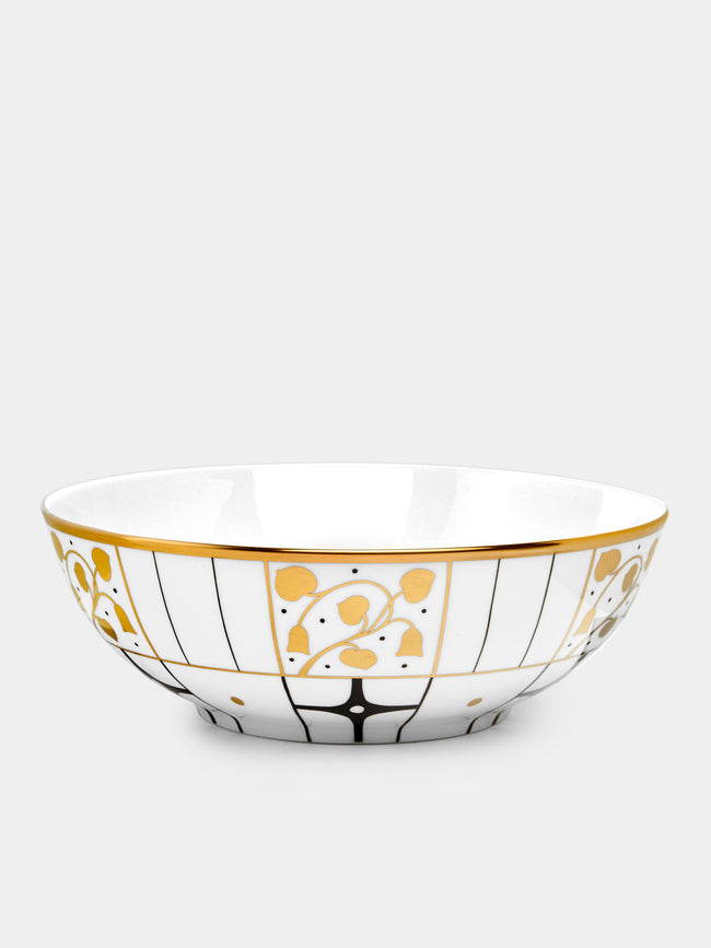 Augarten - Déco Vienne Hand-Painted Large Porcelain Salad Bowl - White - ABASK