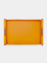 Rabitti 1969 - Sorrento Leather Tray - Yellow - ABASK - 