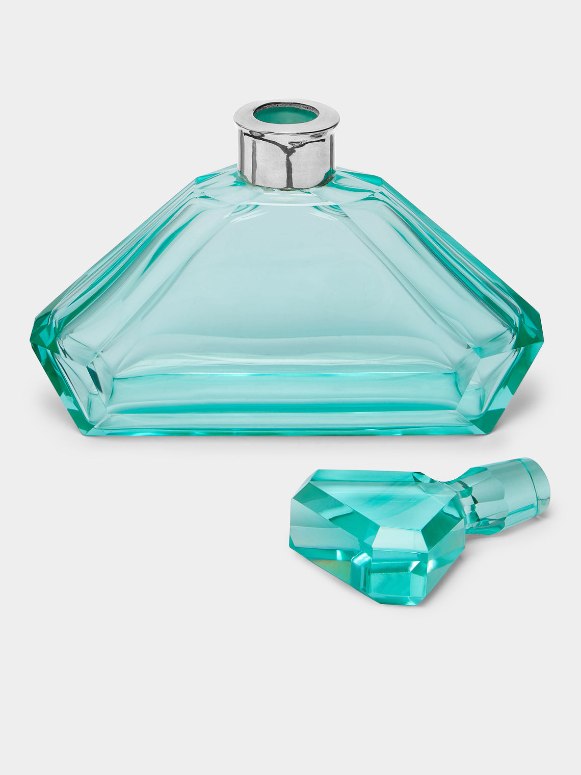 Antique and Vintage - 1930s Aqua Green Perfume Bottle -  - ABASK