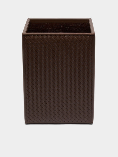 Riviere - Woven Leather Bin -  - ABASK - 