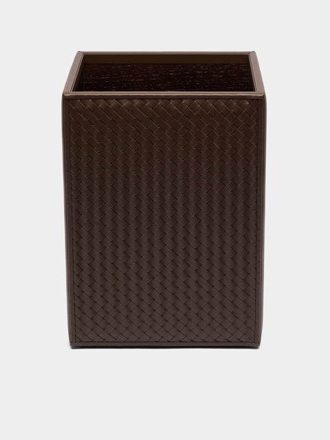 Riviere - Woven Leather Bin -  - ABASK - 