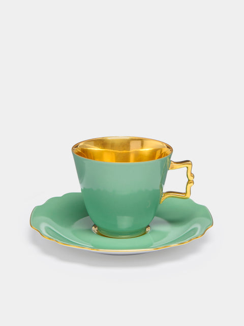 Augarten - Belvedere Hand-Painted Porcelain Coffee Cup and Saucer -  - ABASK - 
