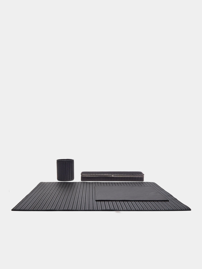F. Hammann - Leather Desk Set - Black - ABASK - 
