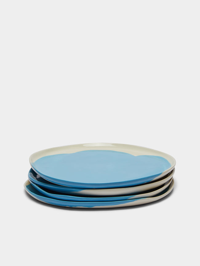 Pottery & Poetry - Dinner Plate (Set of 4) - Light Blue - ABASK