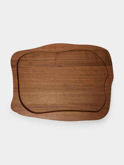 Yali Glass - Moribana Walnut Wood Large Tray -  - ABASK - 