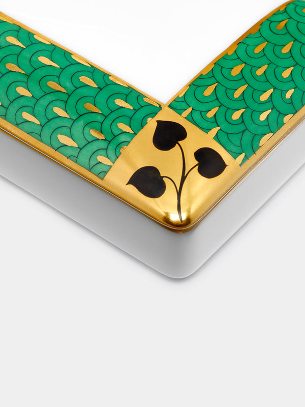 Augarten - Secession Hand-Painted Porcelain Rectangular Box -  - ABASK