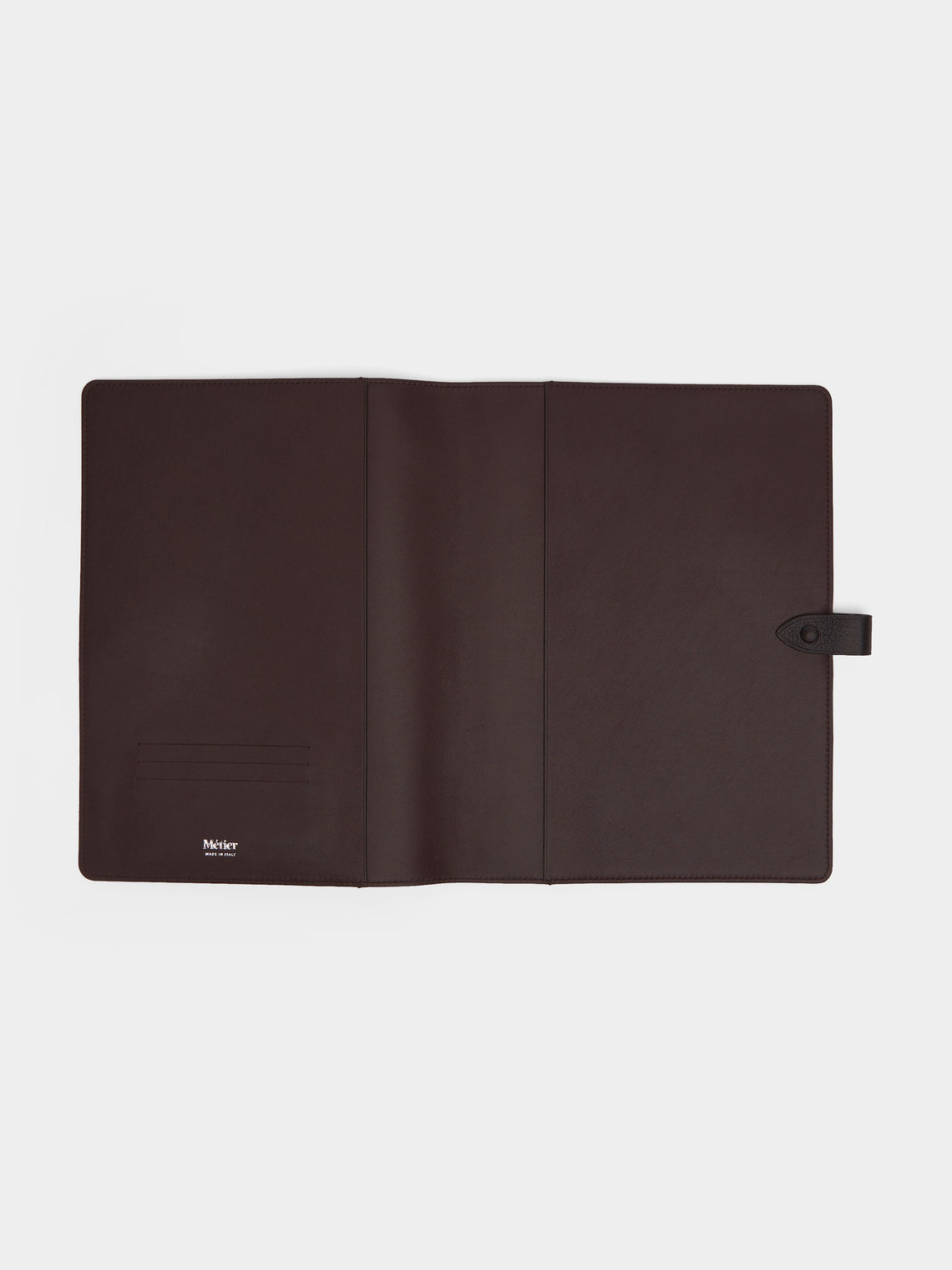Métier - Leather Notebook Cover - Brown - ABASK