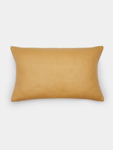 Rose Uniacke - Hand-Dyed Felted Cashmere Small Cushion -  - ABASK - 
