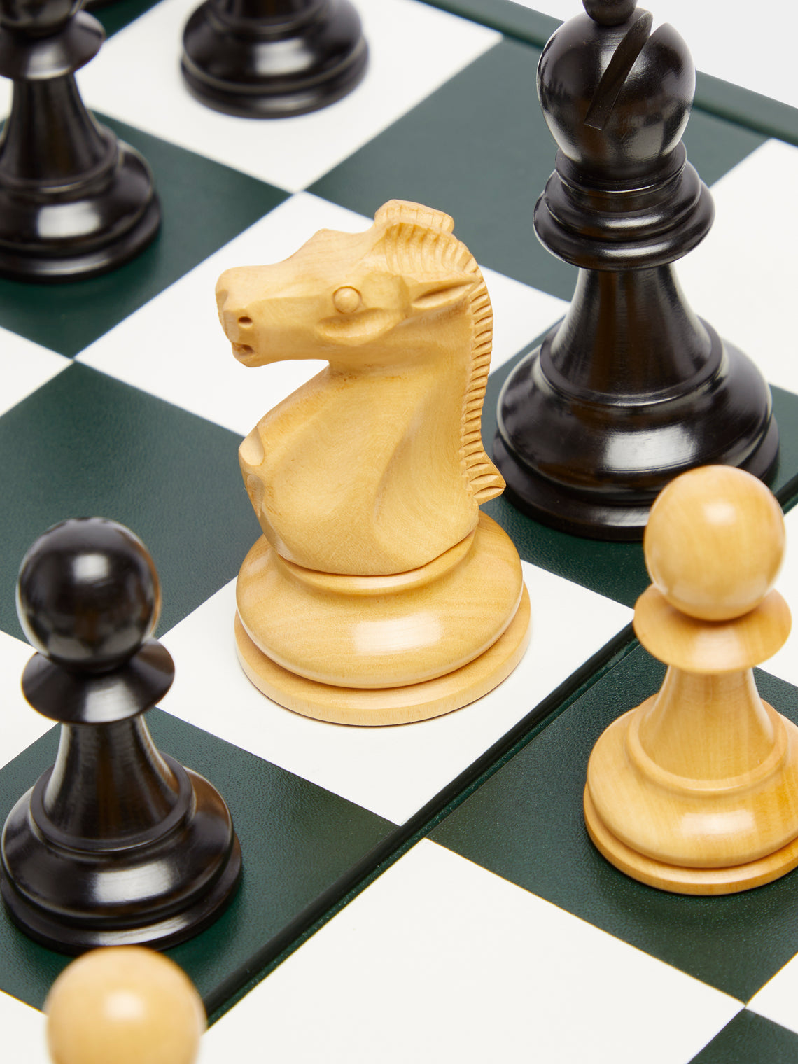 Asprey - Hanover Saddle Hide Chess Set - Green - ABASK