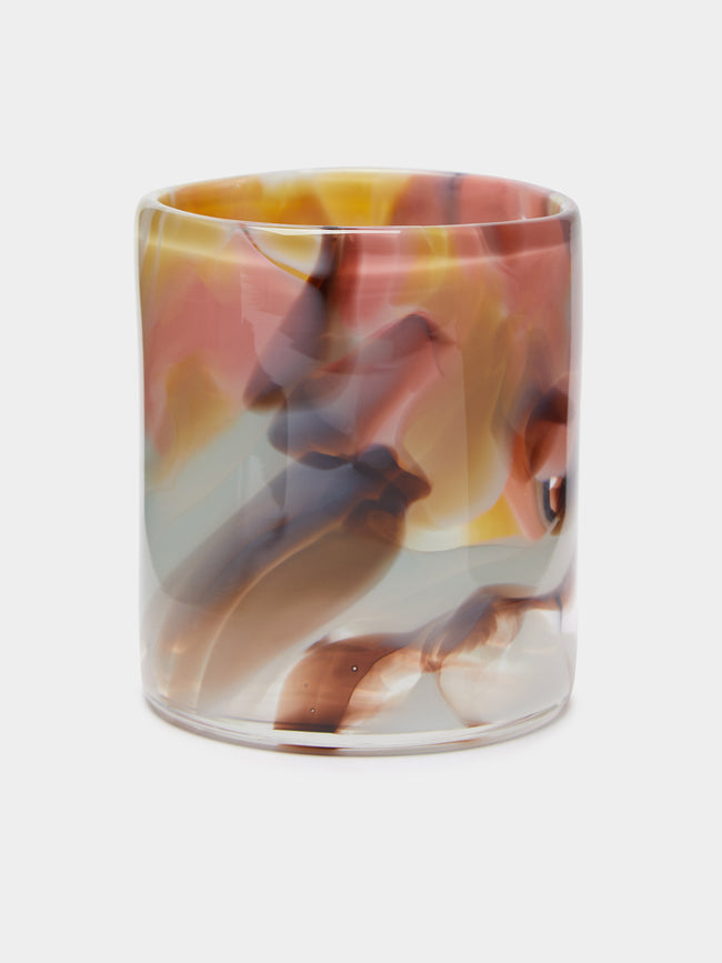 The Glass Studio - Marbled Hand-Blown Glass Tumbler - Multiple - ABASK - 
