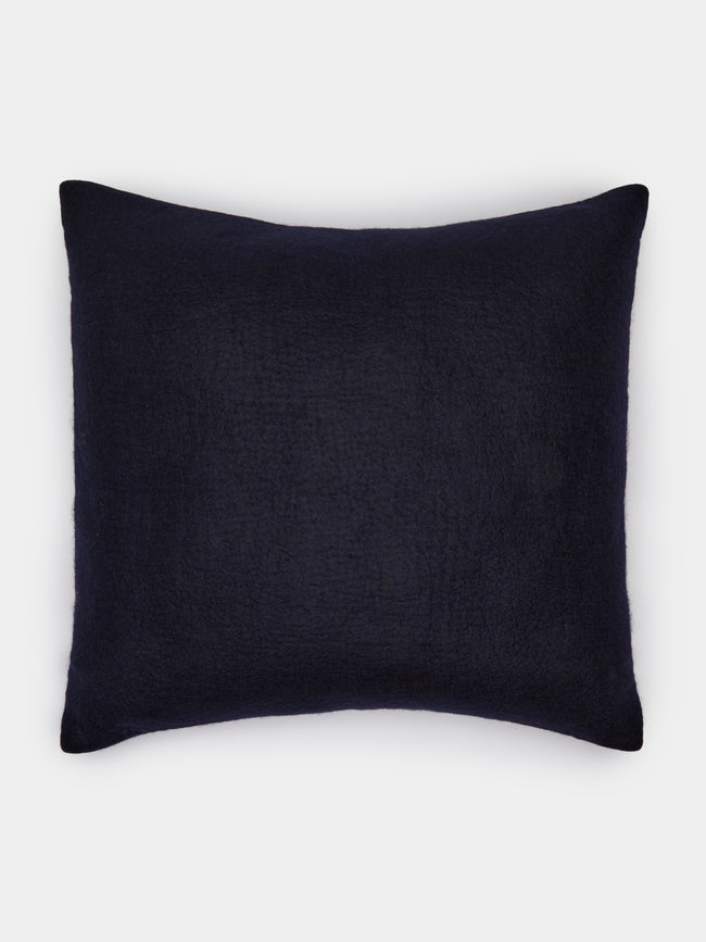 Rose Uniacke - Large Felted Cashmere Cushion - Blue - ABASK - 