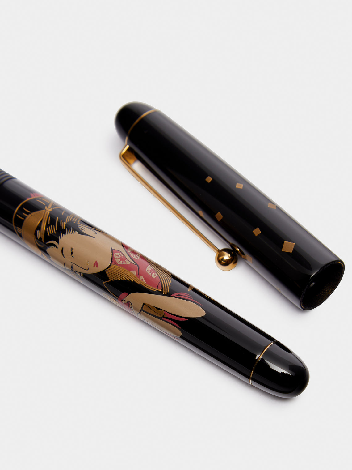Namiki - Okita 'Geisha and Art of Tea' Fountain Pen - Black - ABASK
