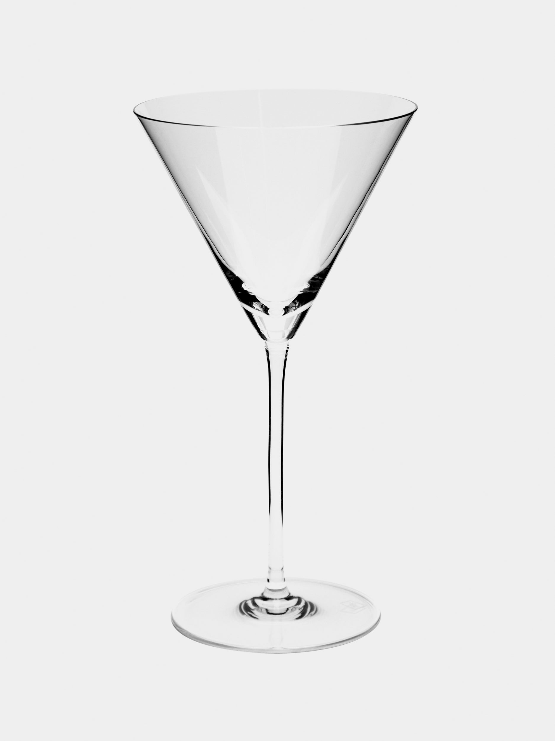 Hand-Blown Crystal Martini Glasses (Set of 2)