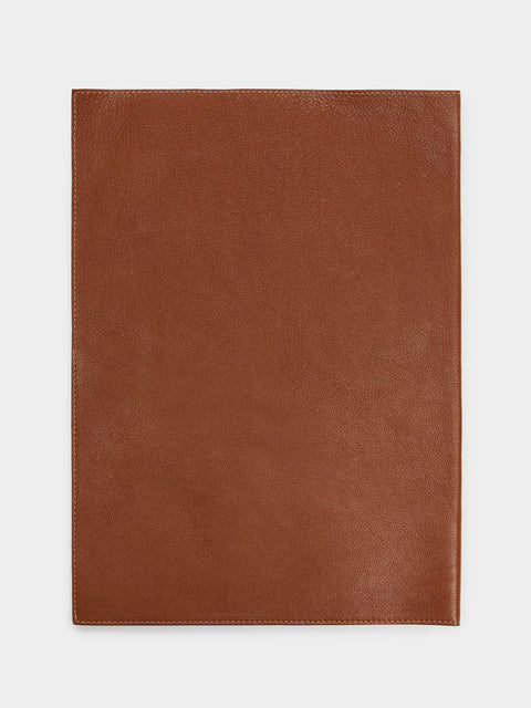 Métier - Leather A4 Document Folder - Brown - ABASK - 