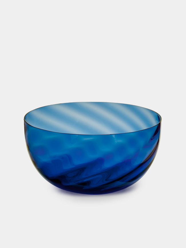 NasonMoretti - Idra Hand-Blown Murano Glass Bowl - Blue - ABASK - 