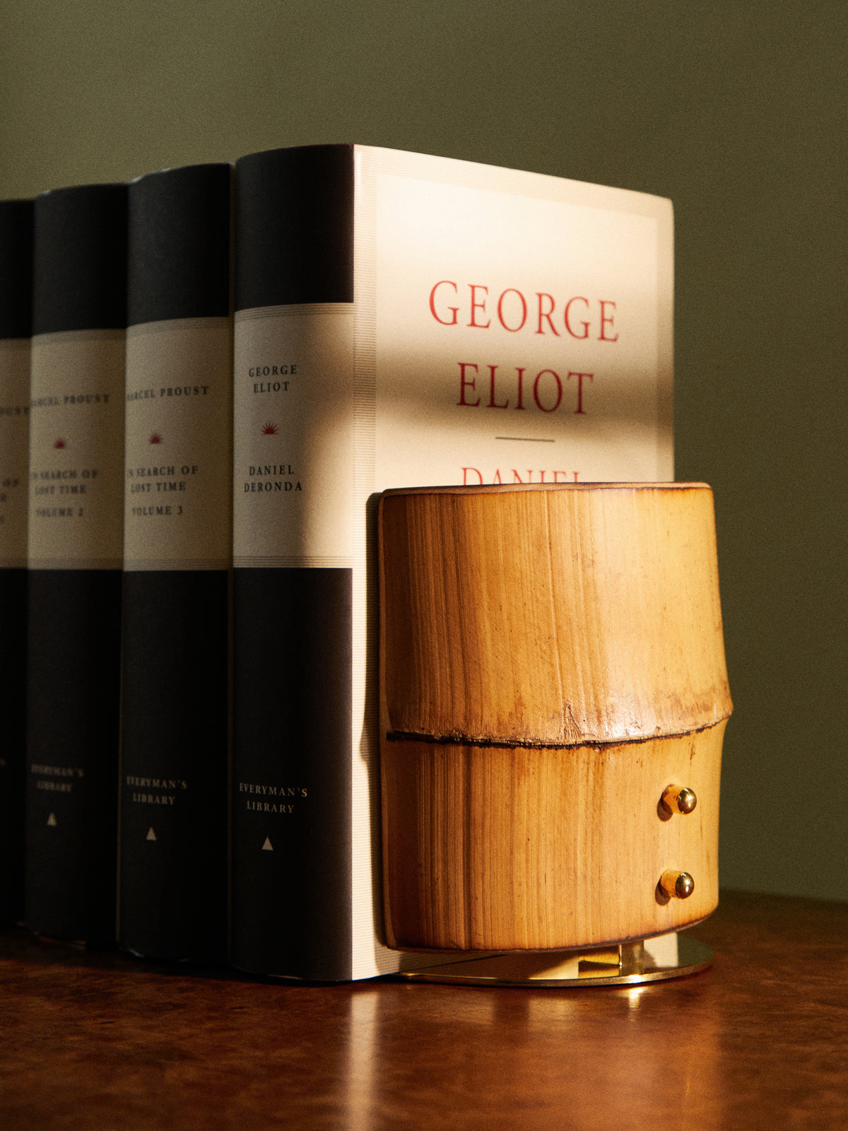 Bamboo Brass Bookends