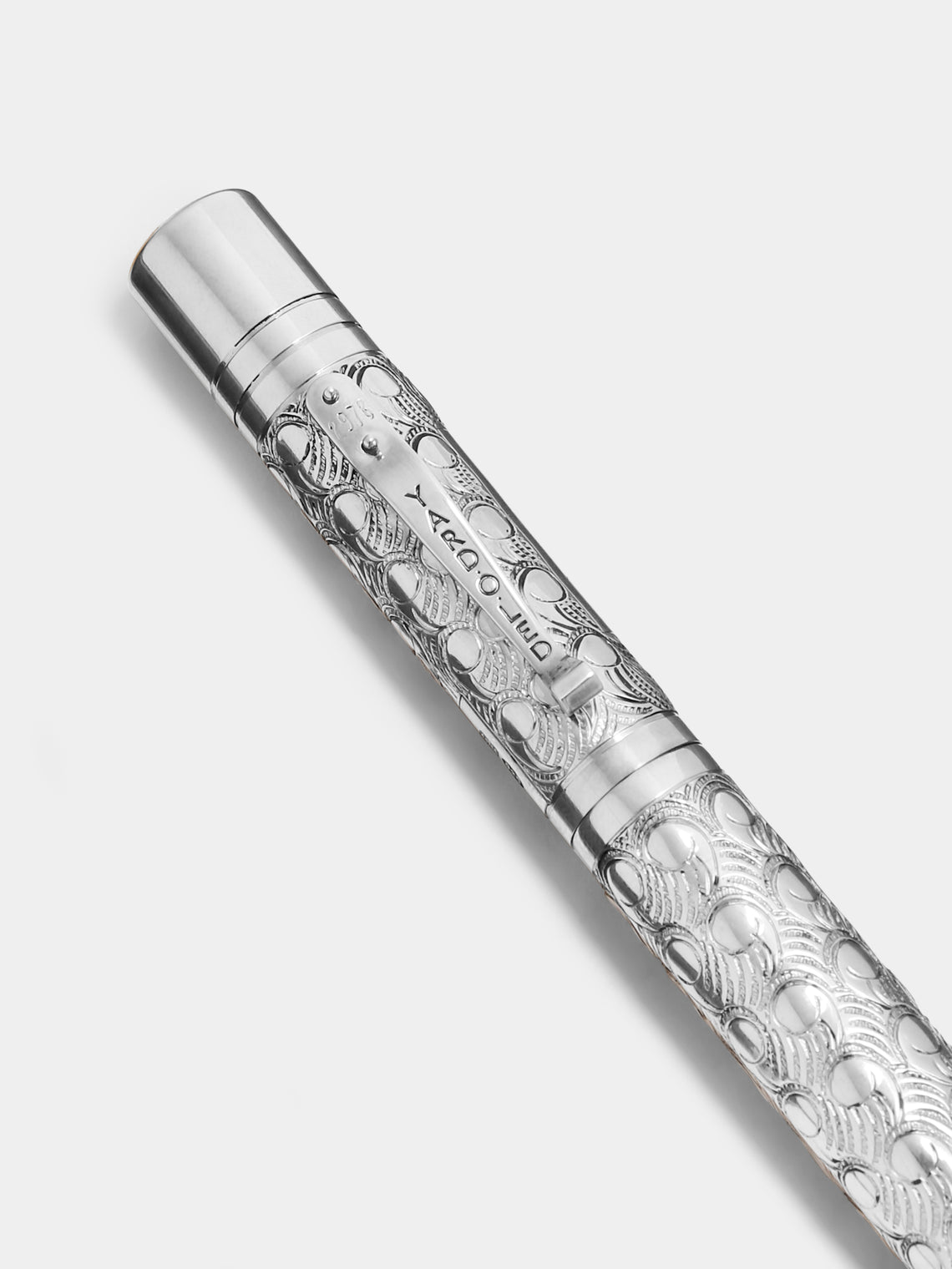 Yard O Led - Viceroy Grand Victorian Sterling Silver Fountain Pen - Silver - ABASK