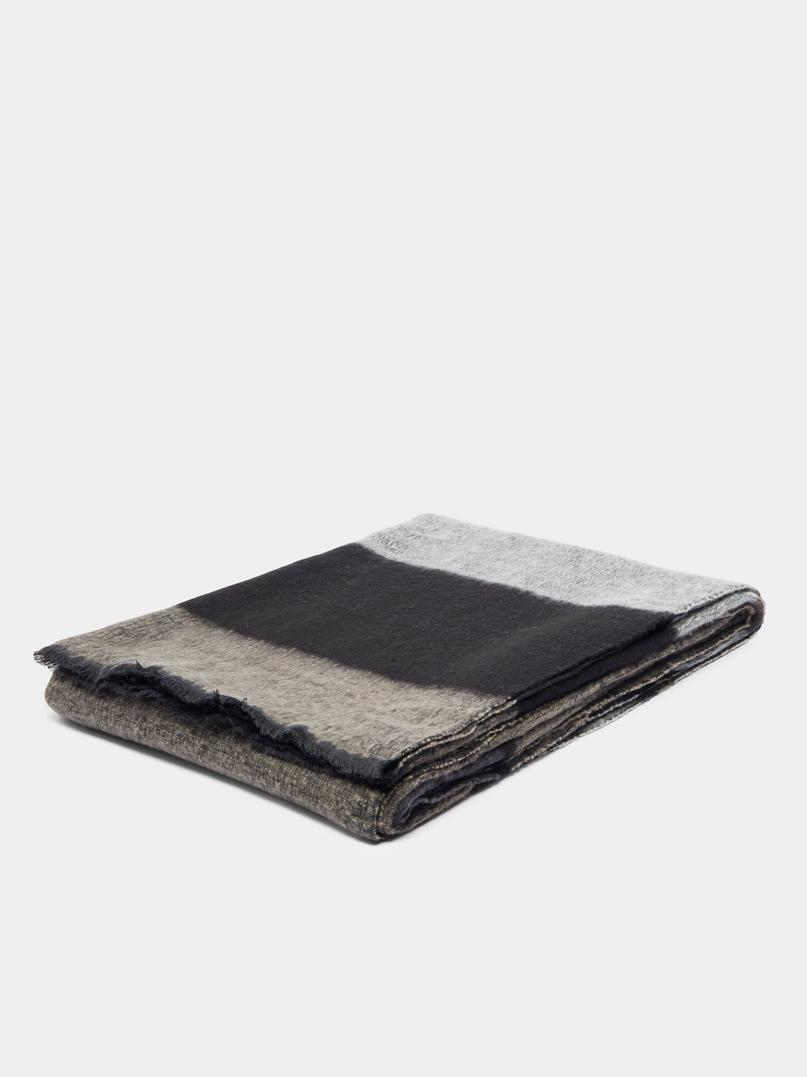 Denis Colomb - Hokkaido Ulliman Cashmere and Cotton Blanket - Grey - ABASK