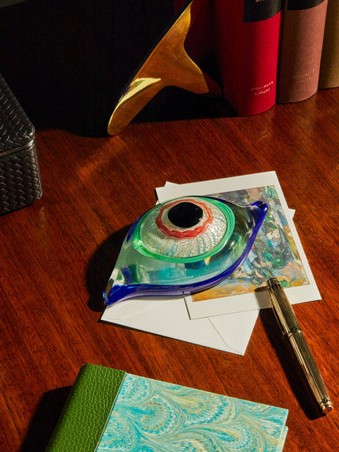 Striulli Vetri D'Arte - Occhio Hand-Blown Murano Glass Paperweight -  - ABASK