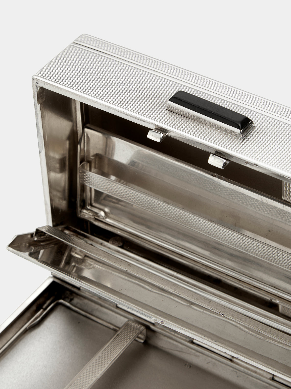 Antique and Vintage - Sterling Silver Deco Folding Cigarette Box -  - ABASK