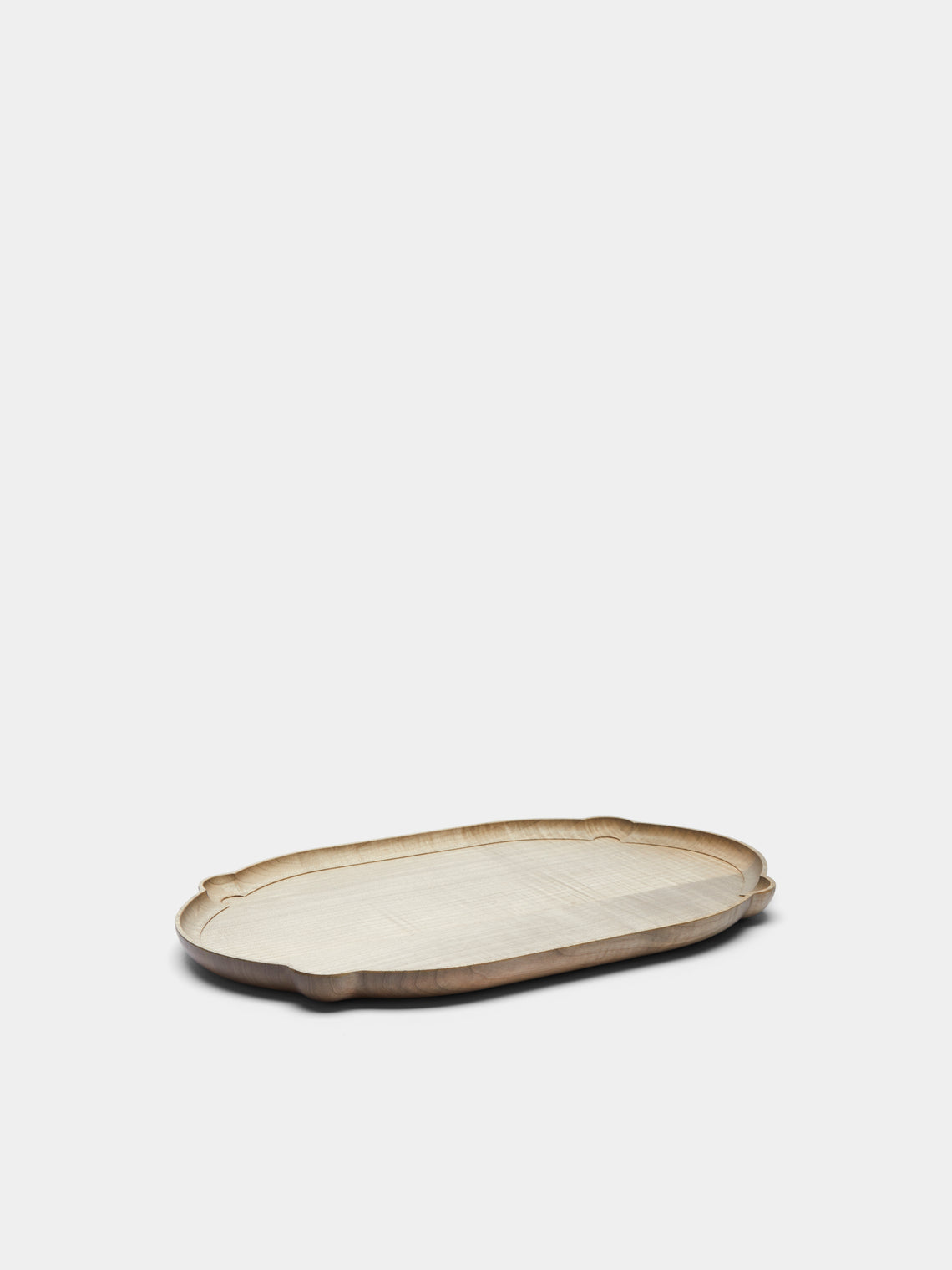 Ifuji - Italian Hand-Carved Wood Small Tray - Brown - ABASK