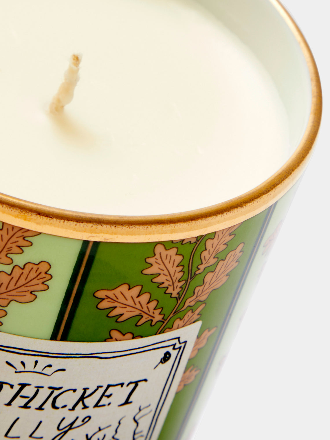 Ginori 1735 - Profumi Luchino Fox Thicket Folly Porcelain Candle - Green - ABASK