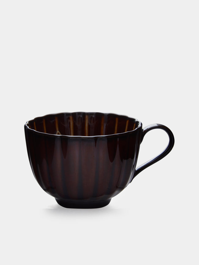 Kaneko Kohyo - Giyaman Urushi Ceramic Coffee Cups (Set of 4) - Brown - ABASK - 