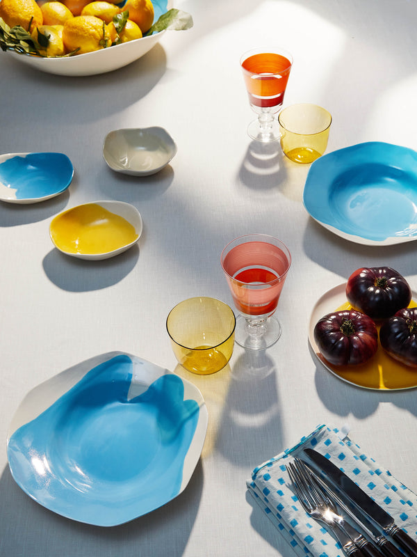 Pottery & Poetry - Hand-Glazed Porcelain Dipping Bowls (Set of 3) -  - ABASK