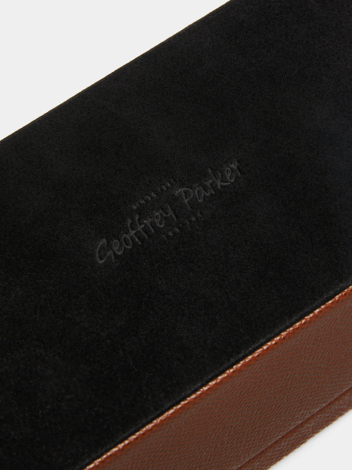 Geoffrey Parker - Leather Dominoes Box - Brown - ABASK