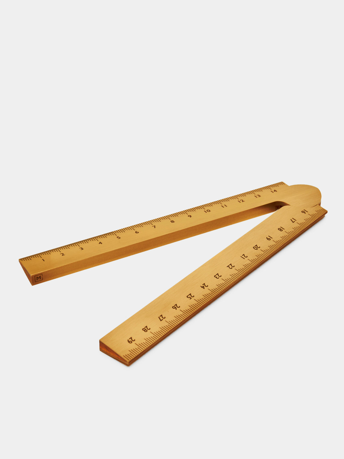 Gold Stria Folding Ruler by Makers Cabinet