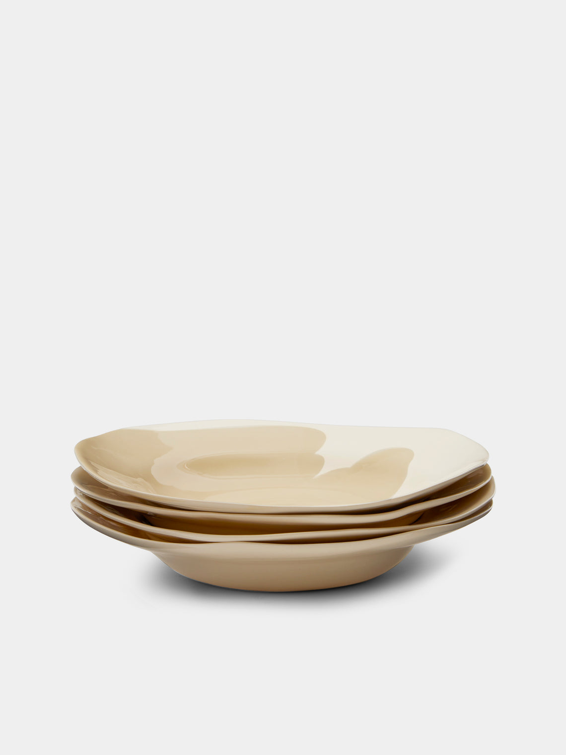 Pottery & Poetry - Hand-Glazed Porcelain Pasta Plates (Set of 4) -  - ABASK