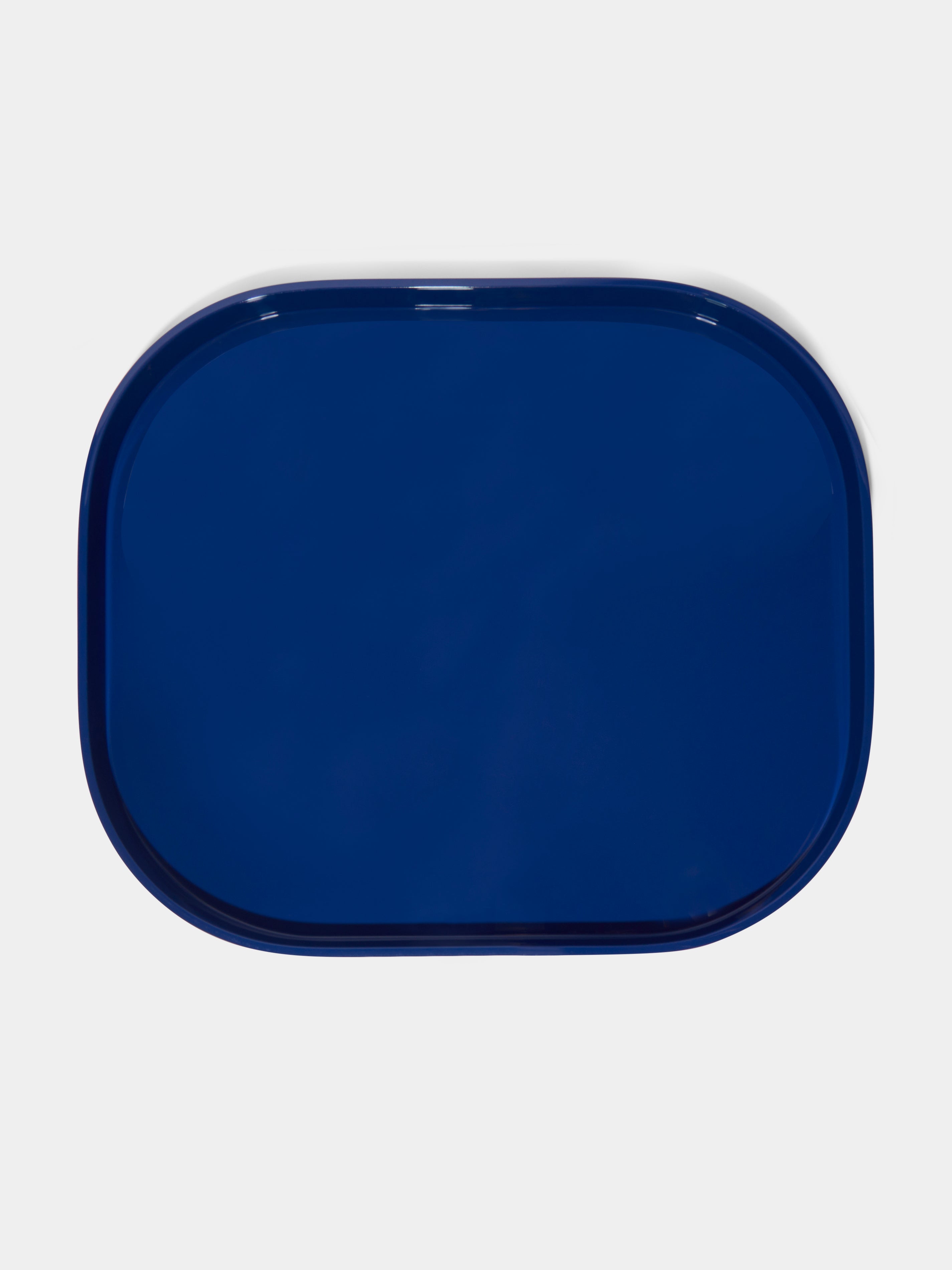 Blue Racking Tray Blue Lacquered Stacking Tray (20in/51cm) by The Lacquer Company | ABASK