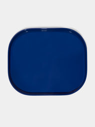 The Lacquer Company - Lacquered Large Stacking Tray - Blue - ABASK - 