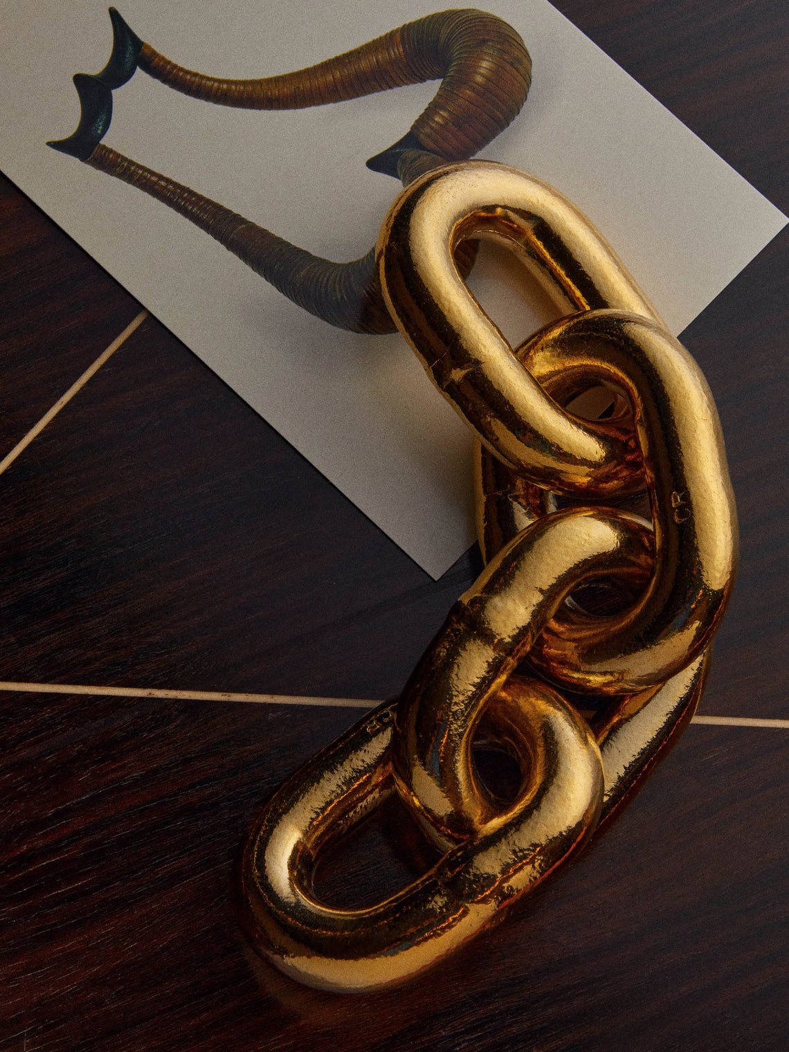 Carl Auböck - Brass Chain Link Paperweight - Gold - ABASK