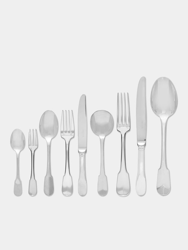Christofle - Cluny Silver Plated Serving Fork - Silver - ABASK