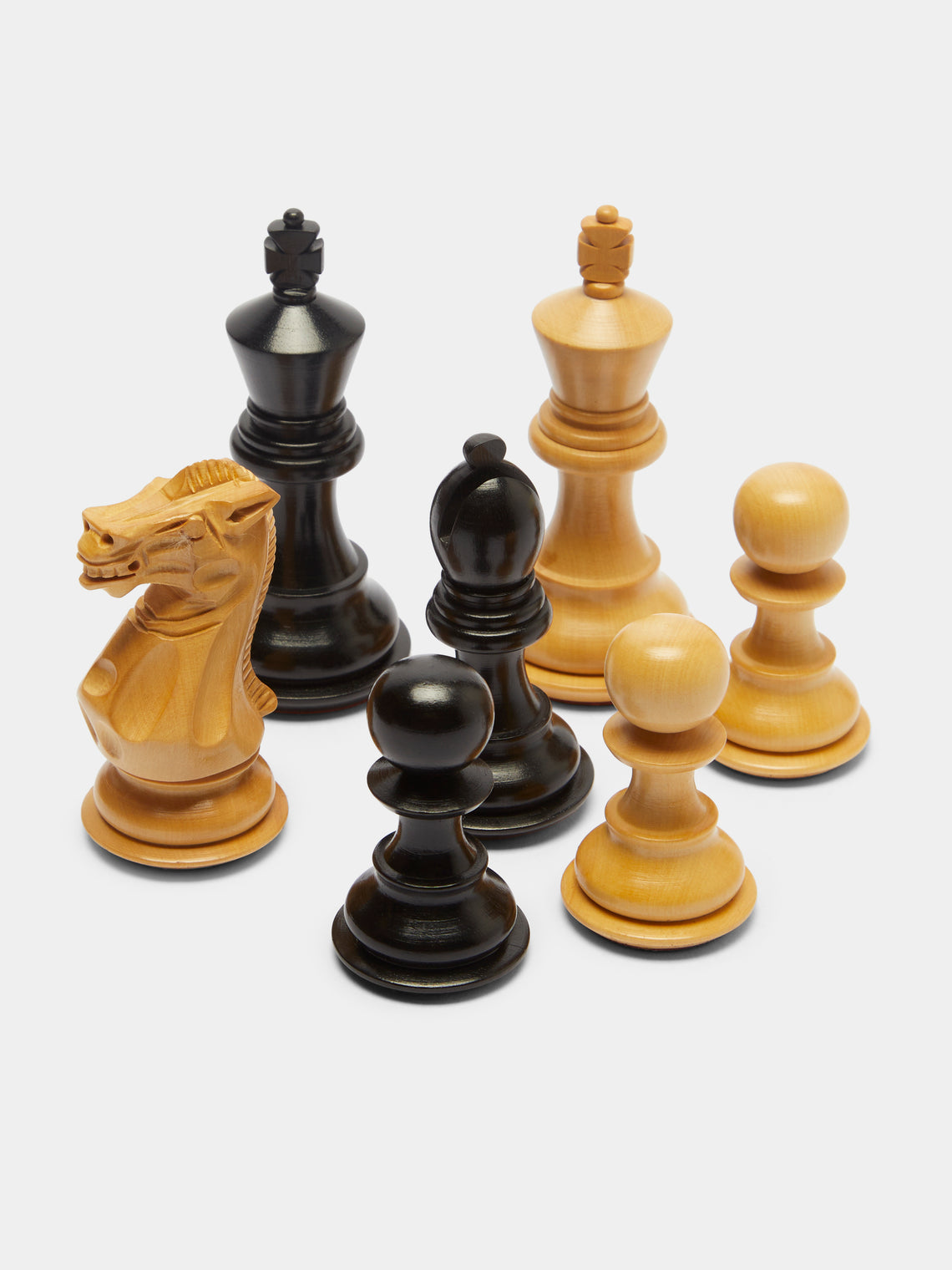 Linley - Mayfair Wood and Leather Tabletop Chess Set - Brown - ABASK