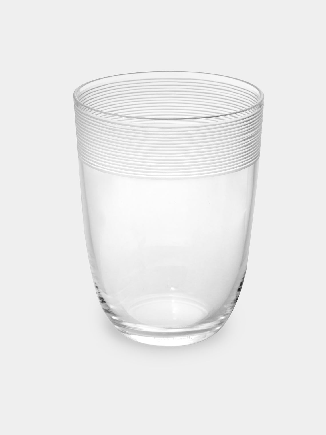 Carlo Moretti - Fili Molati Hand-Blown Murano Water Glass - Clear - ABASK - 