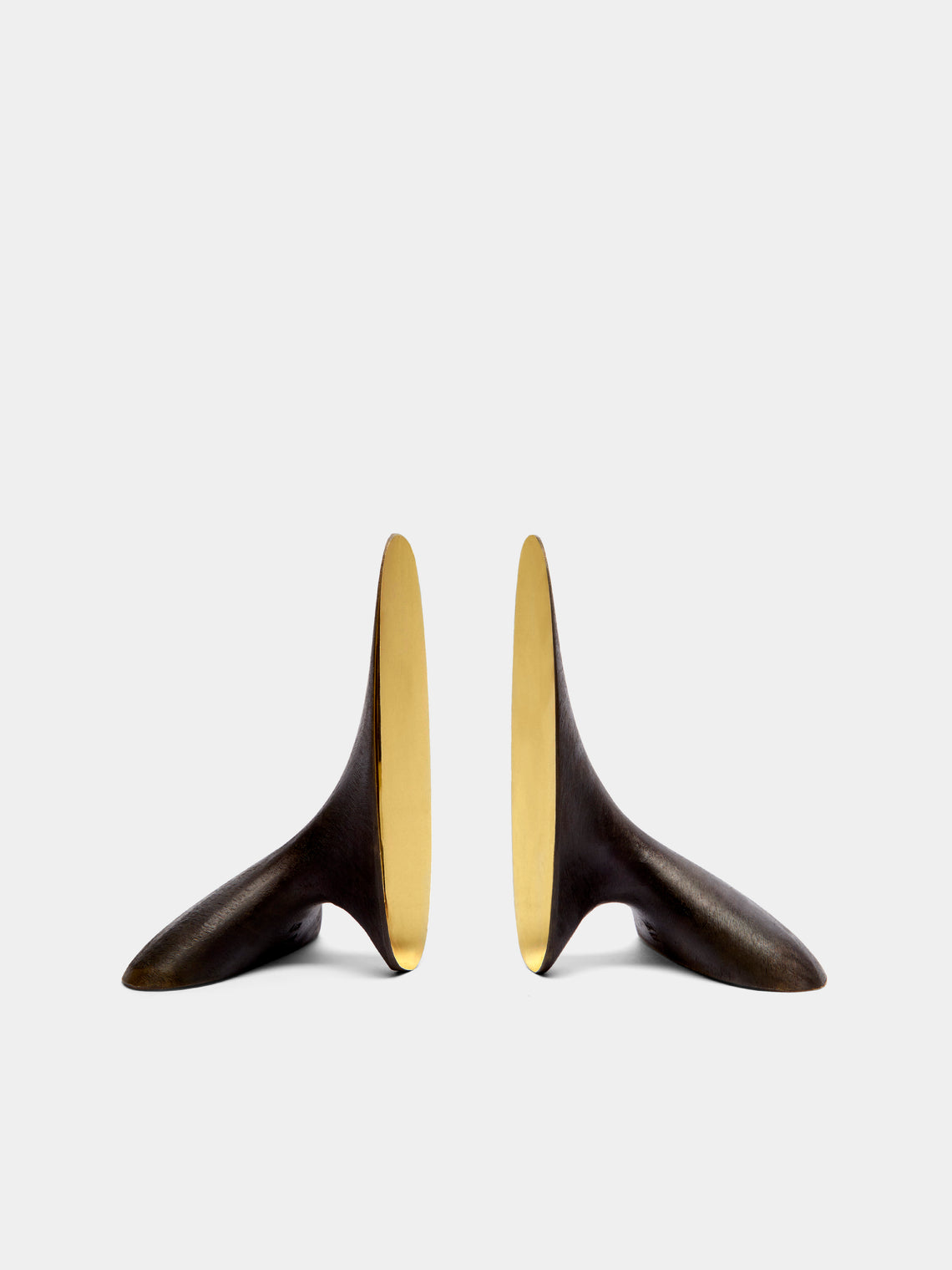 Carl Auböck - Brass Painted Bookends - Black - ABASK - 