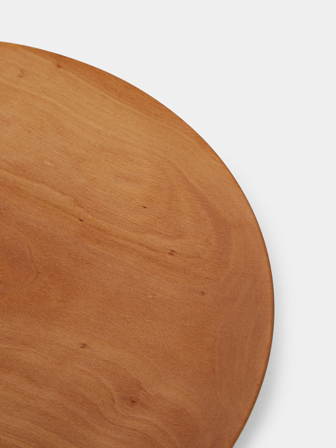 Antonis Cardew - Hand-Turned Pear Wood Medium Plate - Beige - ABASK