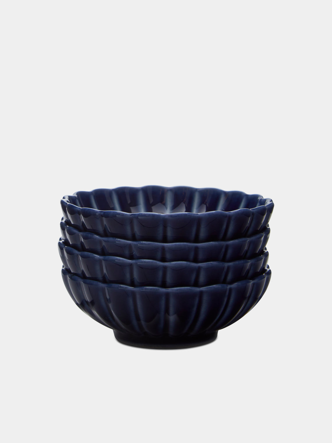 Kaneko Kohyo - Giyaman Urushi Ceramic Condiment Bowls (Set of 4) - Blue - ABASK