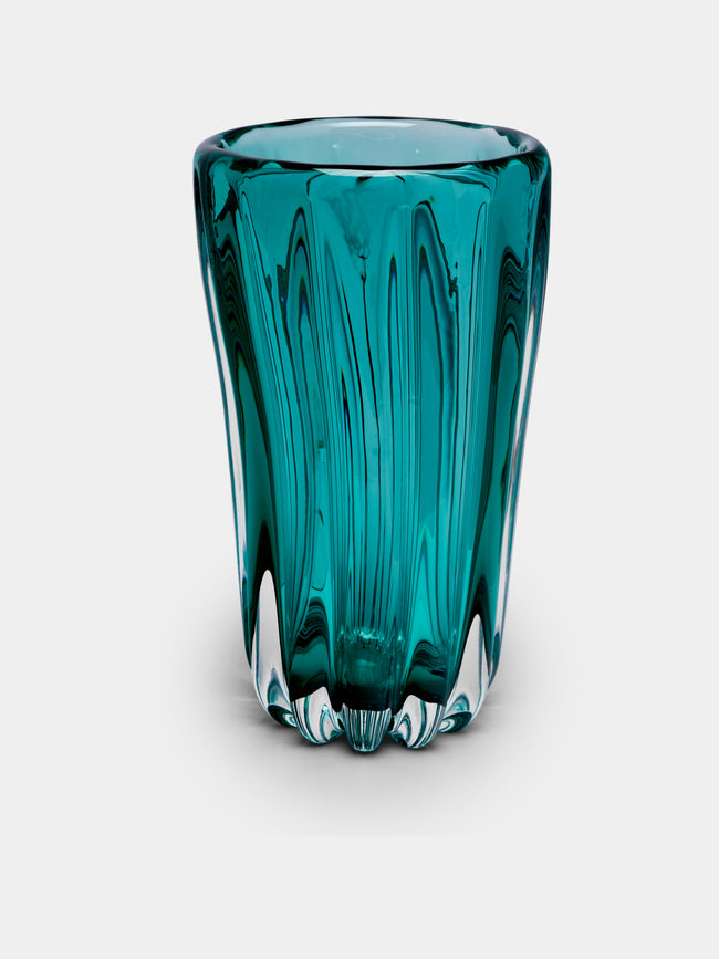 Yali Glass - Fiori Large Murano Glass Vase - Green - ABASK - 