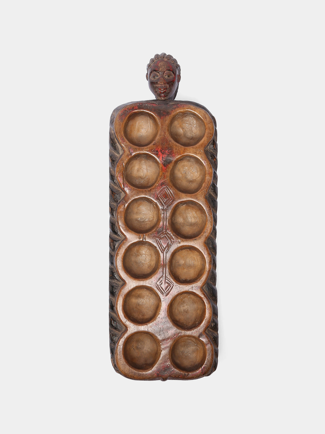 Antique and Vintage - African Mancala Board - Brown - ABASK