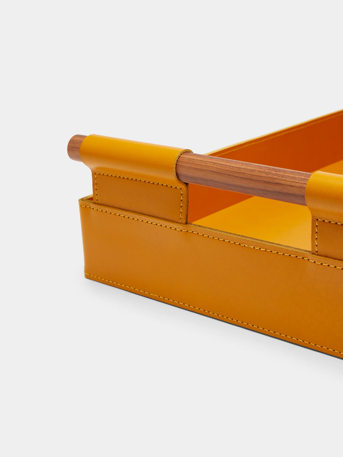 Rabitti 1969 - Sorrento Leather Tray - Yellow - ABASK