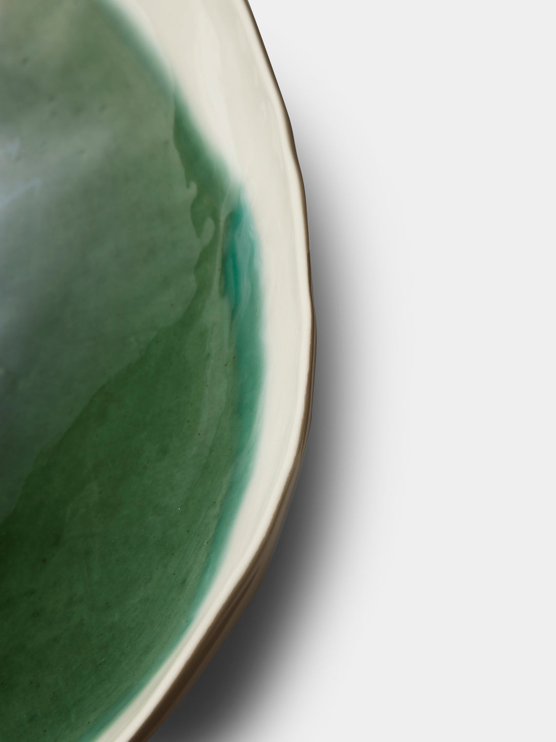 Hand-Glazed Porcelain Salad Bowl