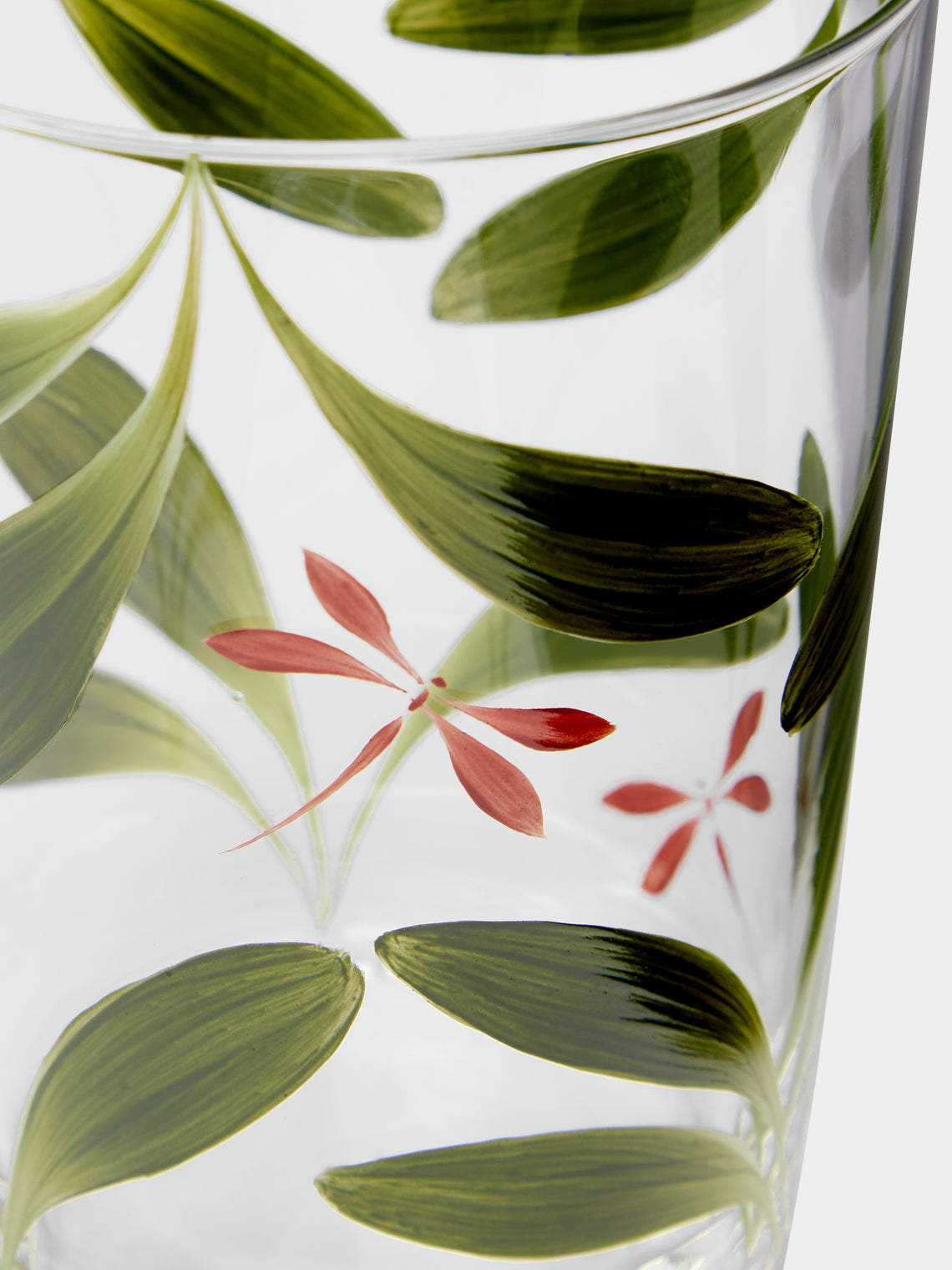 Los Vasos de Agua Clara - Dragonfly Hand-Painted Glass Tumblers (Set of 6) -  - ABASK