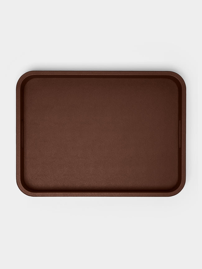 Giobagnara - Polo Leather Tray - Brown - ABASK