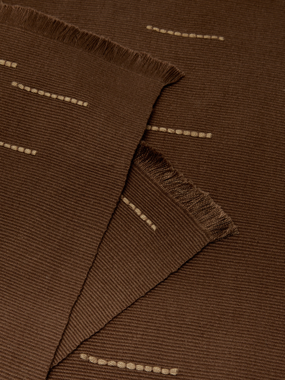 Revolution of Forms - Chiapas Handwoven Cotton Placemats (Set of 4) - Brown - ABASK