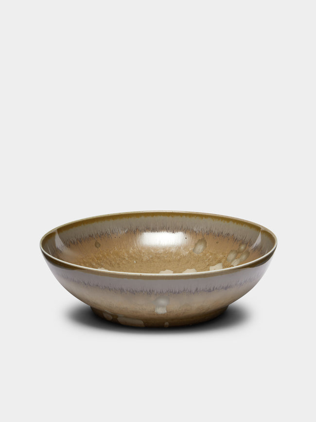 Jaune de Chrome - Basmati Porcelain Large Salad Bowl - Beige - ABASK - 